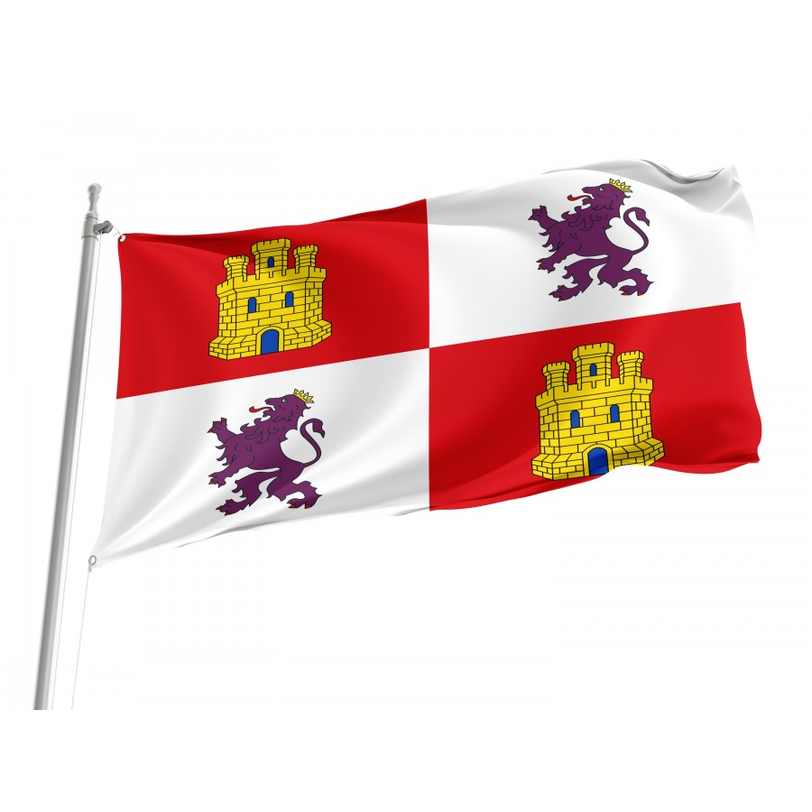 Flag Of Castile And León, Patriotic Flags, Unique Design Print, Flags For Indoor & Outdoor Use - High Quality Castile and Leon for Indoor and Outdoor Use