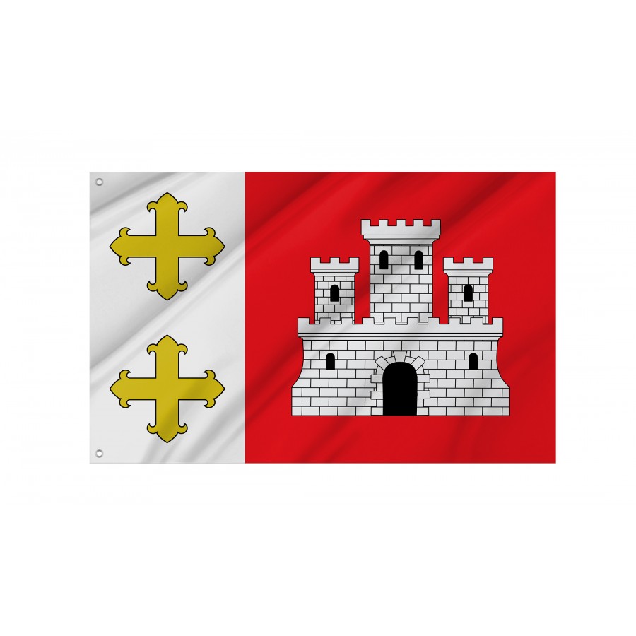 Flag Of Magaz De Pisuerga, Palencia Province, Spain, Patriotic Flags, Unique Design Print, Flags For Indoor & Outdoor Use - High Quality Castile and Leon for Indoor and Outdoor Use
