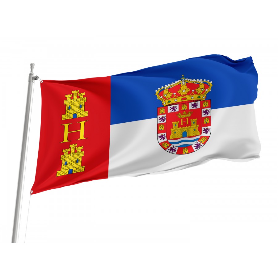 Flag Of Herrera De Valdecañas, Palencia, Patriotic Flags, Unique Design Print, Flags For Indoor & Outdoor Use - High Quality Castile and Leon for Indoor and Outdoor Use