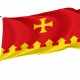 Flag of Mura, Barcelona, Spain, Patriotic Flags, Unique Design Print, Flags for Indoor & Outdoor Use - Imagine 1