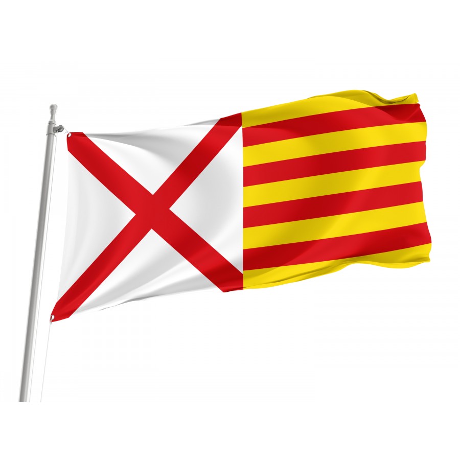 Flag Of Hospitalet De Llobregat, Barcelona, Patriotic Flags, Unique Design Print, Flags For Indoor & Outdoor Use - High Quality Catalonia for Indoor and Outdoor Use