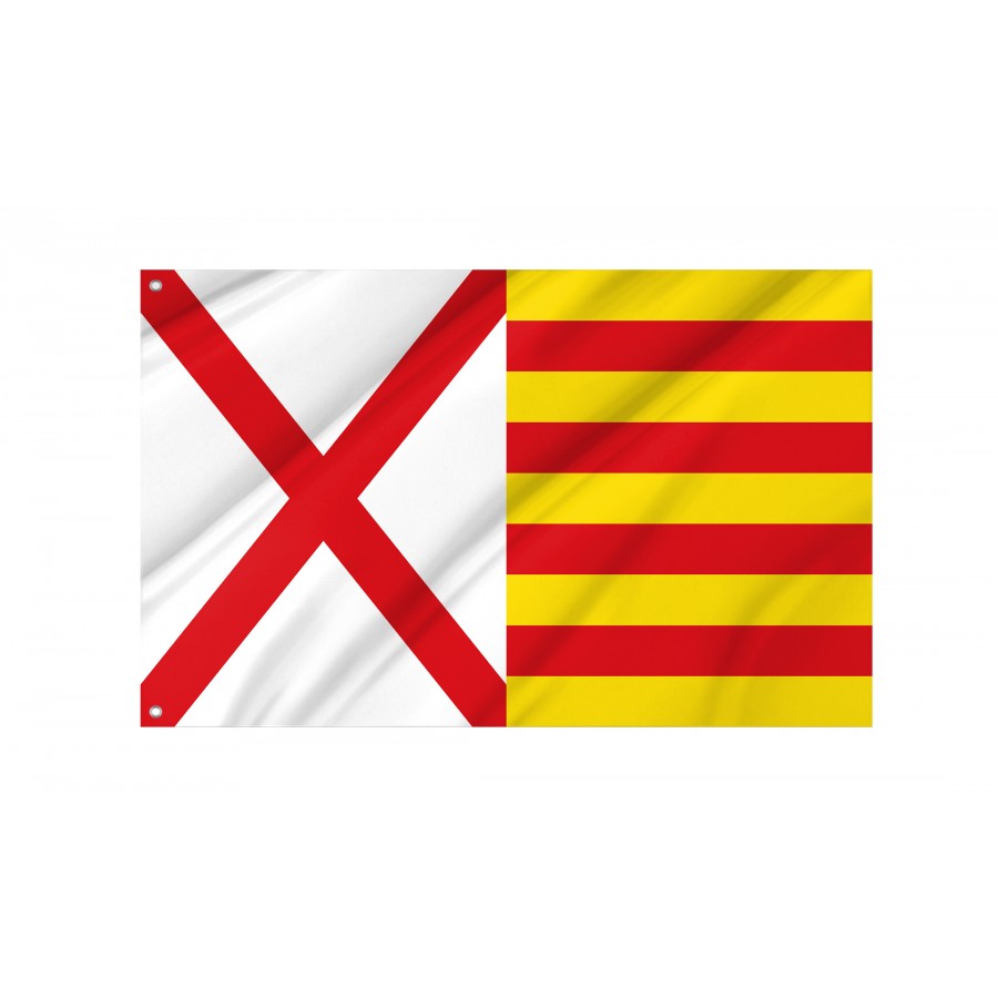 Flag Of Hospitalet De Llobregat, Barcelona, Patriotic Flags, Unique Design Print, Flags For Indoor & Outdoor Use - High Quality Catalonia for Indoor and Outdoor Use