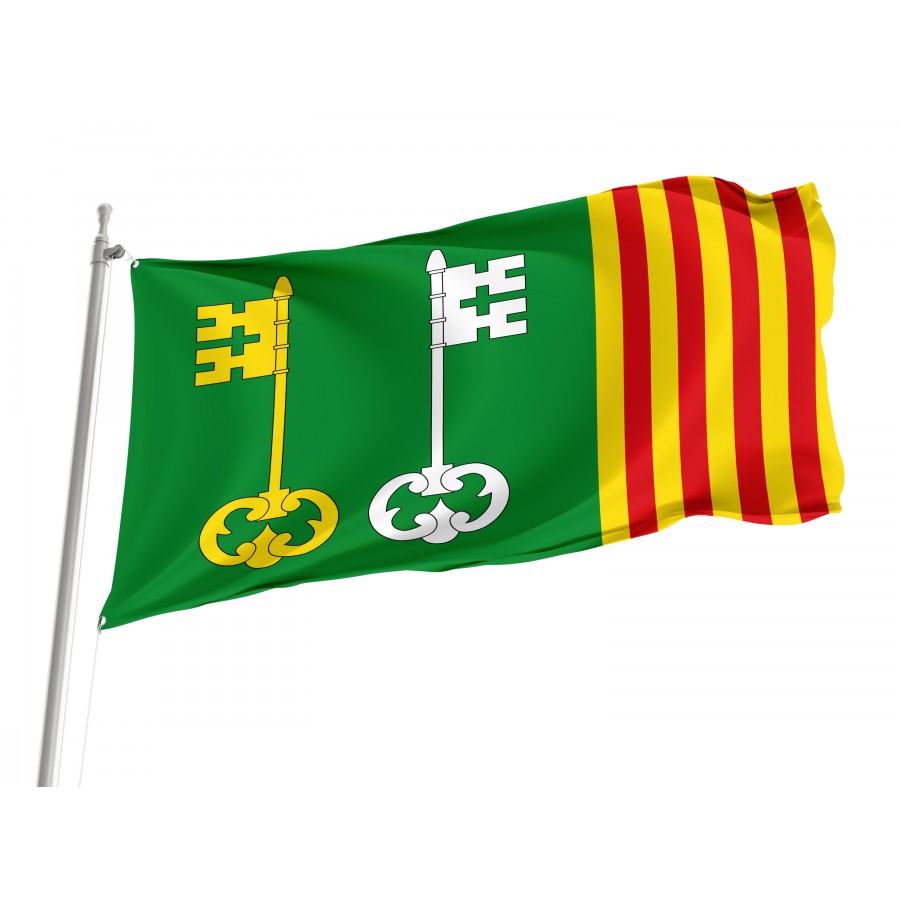 Flag Of Santpedor, Barcelona, Patriotic Flags, Unique Design Print, Flags For Indoor & Outdoor Use - High Quality Catalonia for Indoor and Outdoor Use