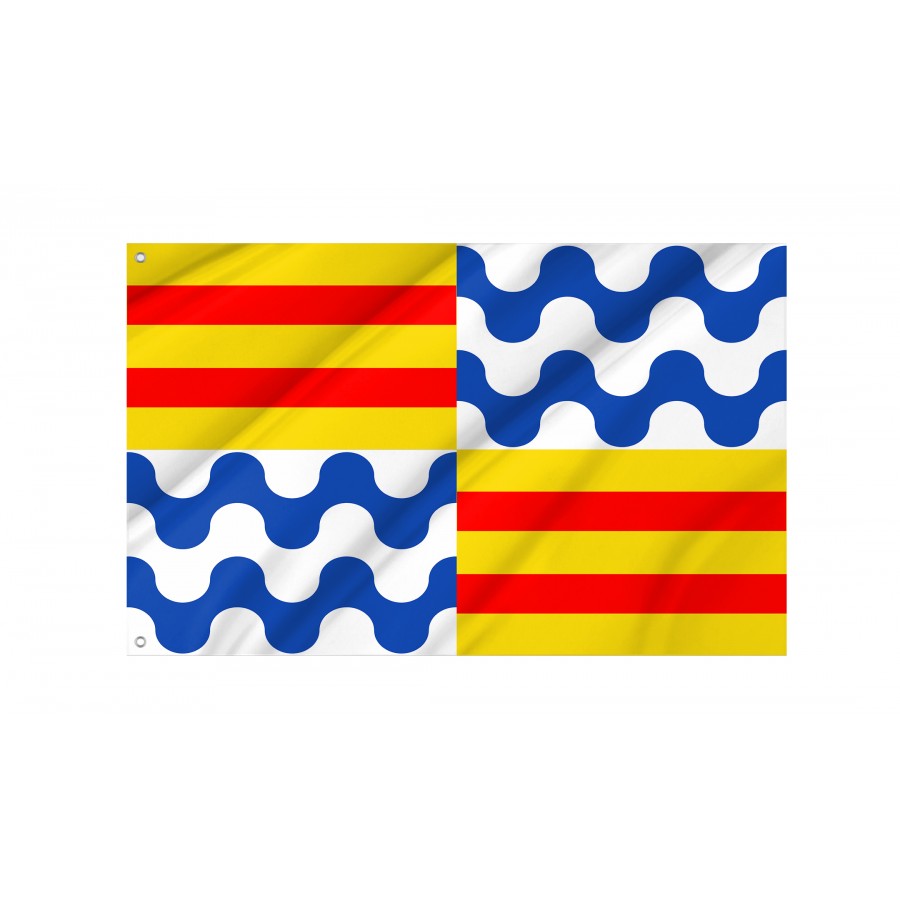 Flag Of Badalona, Spain, Patriotic Flags, Unique Design Print, Flags For Indoor & Outdoor Use - High Quality Catalonia for Indoor and Outdoor Use