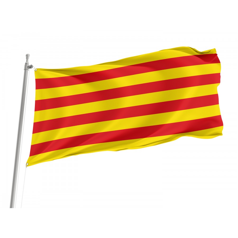 Flag Of Senyera Catalonia, Patriotic Flags, Unique Design Print, Flags For Indoor & Outdoor Use - High Quality Catalonia for Indoor and Outdoor Use