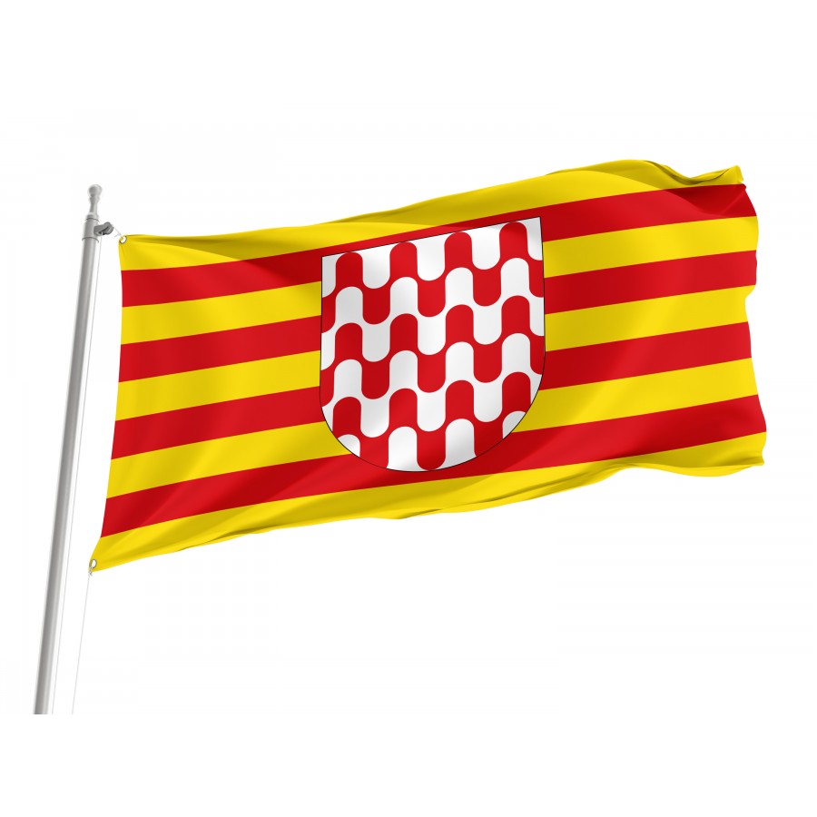 Flag Of Girona, Patriotic Flags, Unique Design Print, Flags For Indoor & Outdoor Use - High Quality Catalonia for Indoor and Outdoor Use