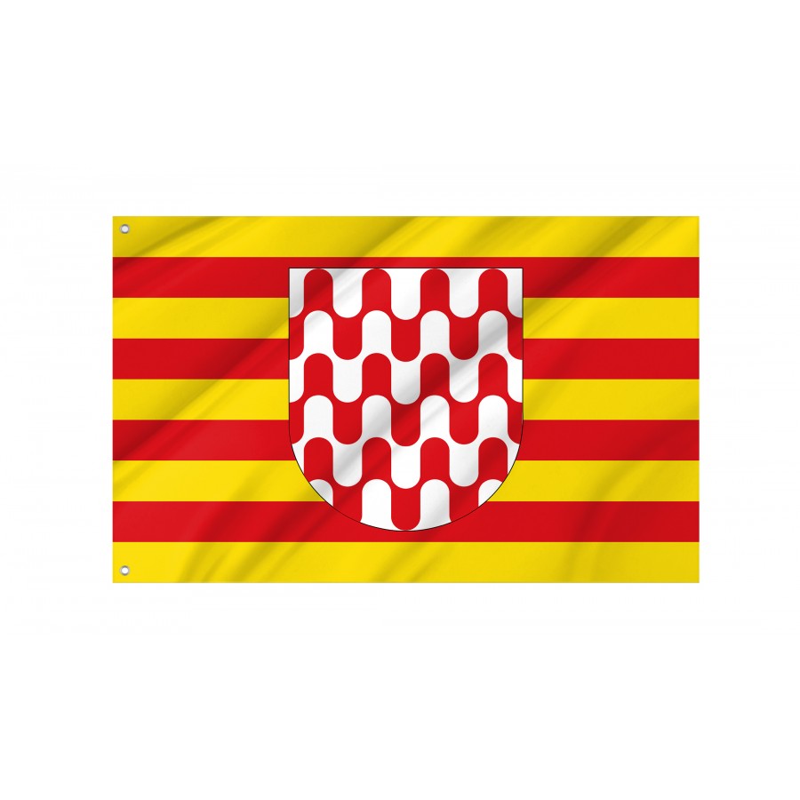 Flag Of Girona, Patriotic Flags, Unique Design Print, Flags For Indoor & Outdoor Use - High Quality Catalonia for Indoor and Outdoor Use