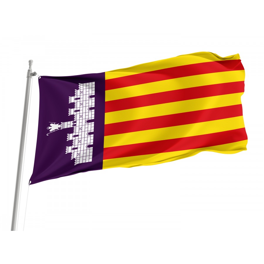 Flag Of Island Of Mallorca, Patriotic Flags, Unique Design Print, Flags For Indoor & Outdoor Use - High Quality Mallorca for Indoor and Outdoor Use