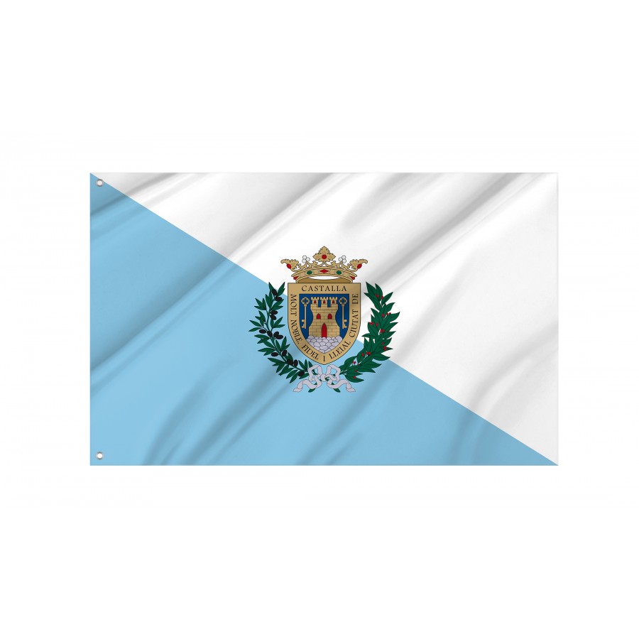Flag Of Castalla, Patriotic Flags, Unique Design Print, Flags For Indoor & Outdoor Use - High Quality Valencia for Indoor and Outdoor Use