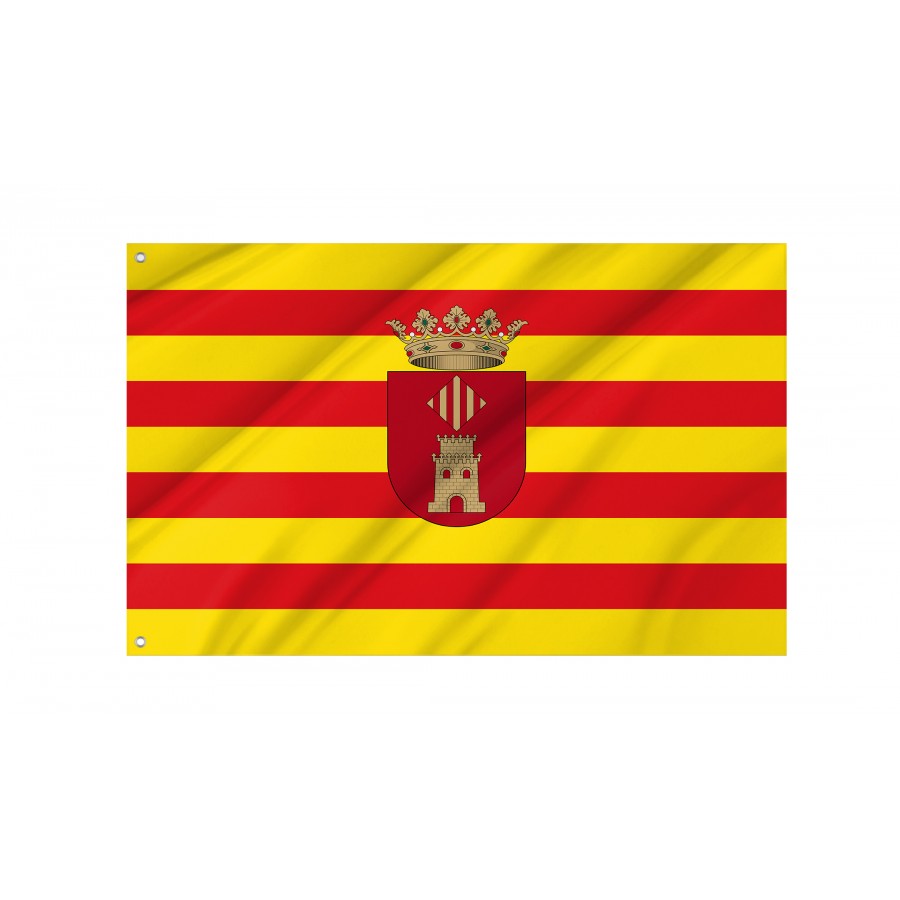 Flag Of Castello De La Ribera, Patriotic Flags, Unique Design Print, Flags For Indoor & Outdoor Use - High Quality Valencia for Indoor and Outdoor Use