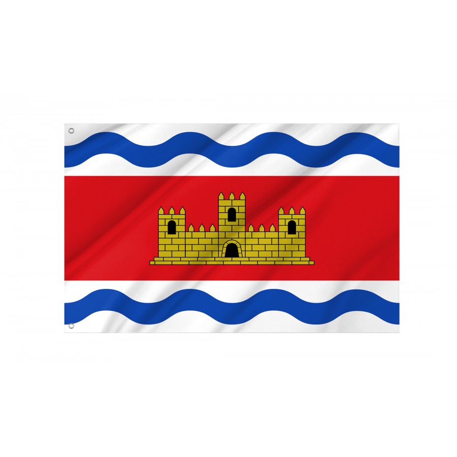 Flag Of Cofrentes, Patriotic Flags, Unique Design Print, Flags For Indoor & Outdoor Use - High Quality Valencia for Indoor and Outdoor Use
