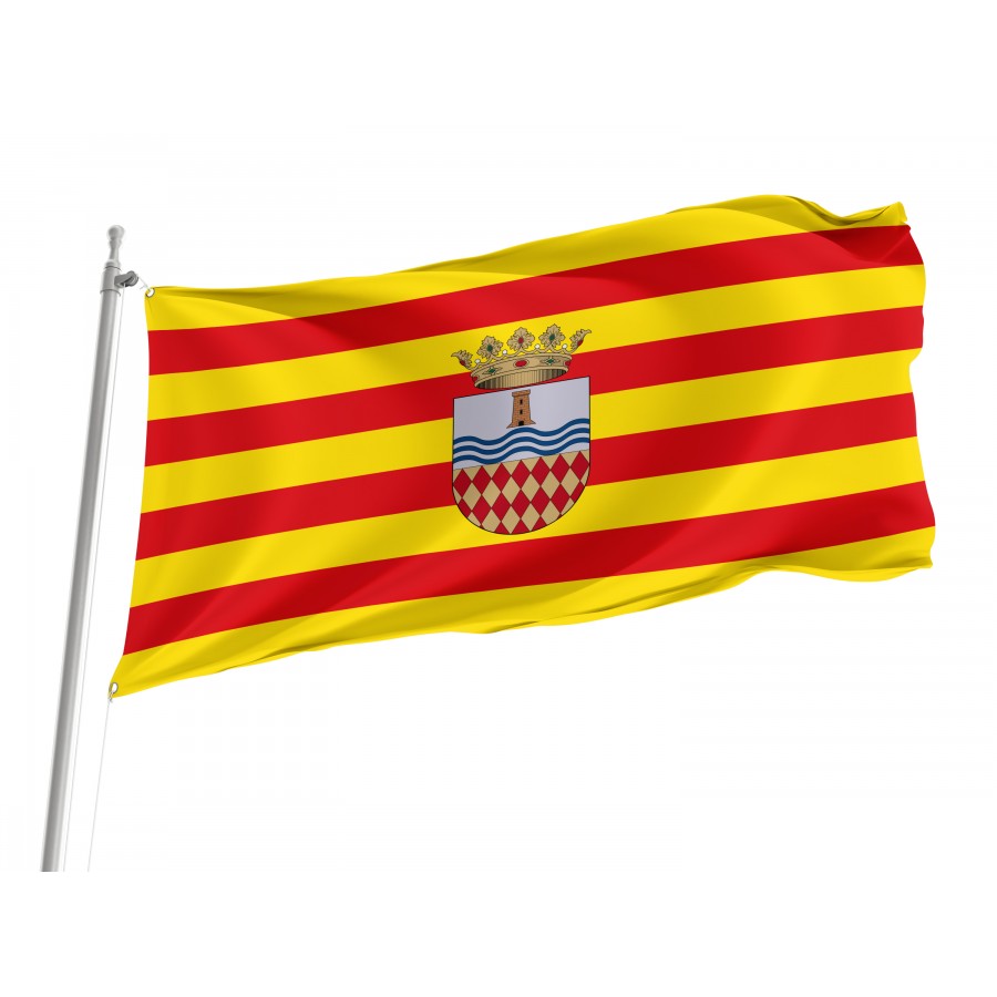 Flag Of Moncofa, Patriotic Flags, Unique Design Print, Flags For Indoor & Outdoor Use - High Quality Valencia for Indoor and Outdoor Use