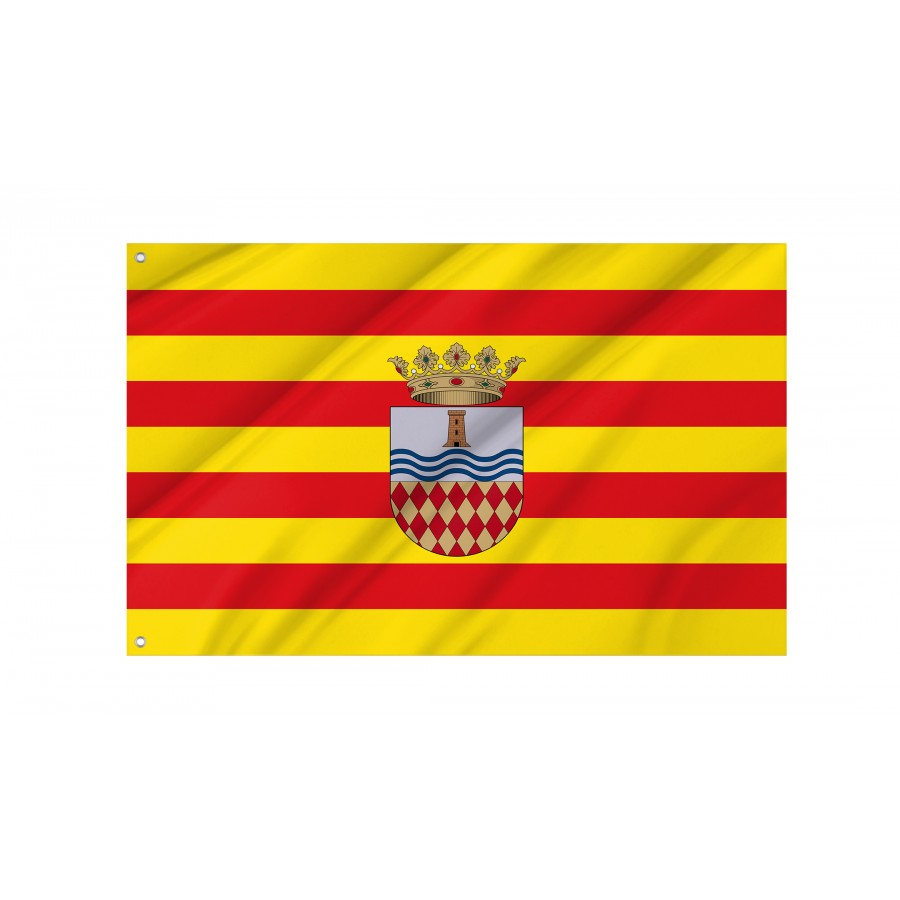 Flag Of Moncofa, Patriotic Flags, Unique Design Print, Flags For Indoor & Outdoor Use - High Quality Valencia for Indoor and Outdoor Use