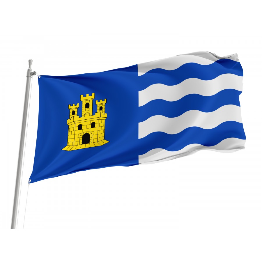 Flag Of Puebla De Arenoso, Patriotic Flags, Unique Design Print, Flags For Indoor & Outdoor Use - High Quality Valencia for Indoor and Outdoor Use