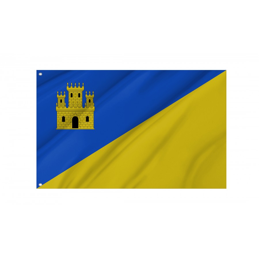 Flag Of Mogente Moixent, Patriotic Flags, Unique Design Print, Flags For Indoor & Outdoor Use - High Quality Valencia for Indoor and Outdoor Use