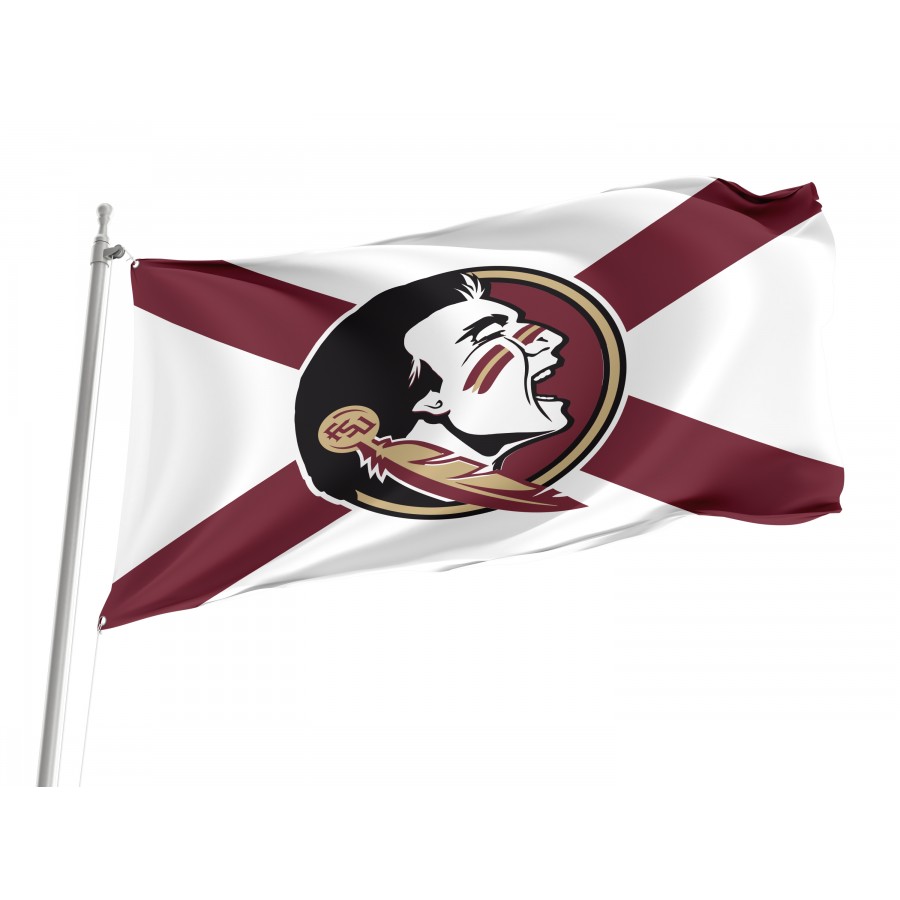 Florida State FSU Noles State of Florida Flag, Sport Flags, Unique Design Print, Flags for Indoor & Outdoor Use