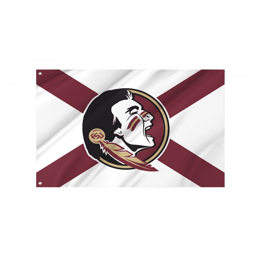 Florida State FSU Noles State of Florida Flag, Sport Flags, Unique Design Print, Flags for Indoor & Outdoor Use