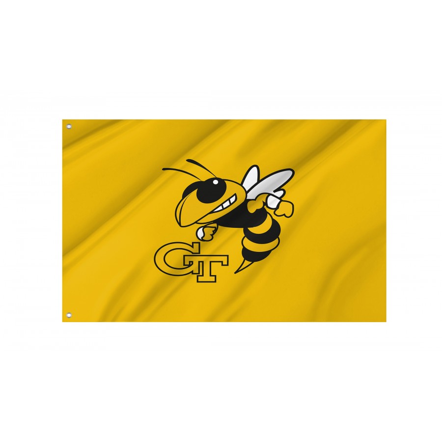 Flag of Georgia Tech Yellow Jackets, Unique Design Print, Flags for Indoor & Outdoor Use
