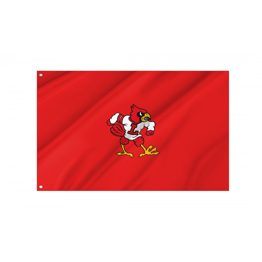 Flag of Louisville Cardinals, Unique Design Print, Flags for Indoor & Outdoor Use