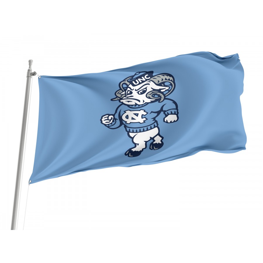 Flag of North Carolina Tar Heels, Unique Design Print, Flags for Indoor & Outdoor Use