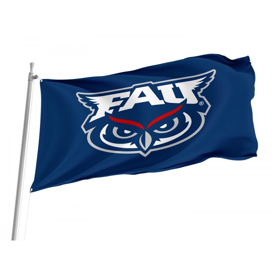 Flag of Florida Atlantic Owls, Unique Design Print, Flags for Indoor & Outdoor Use