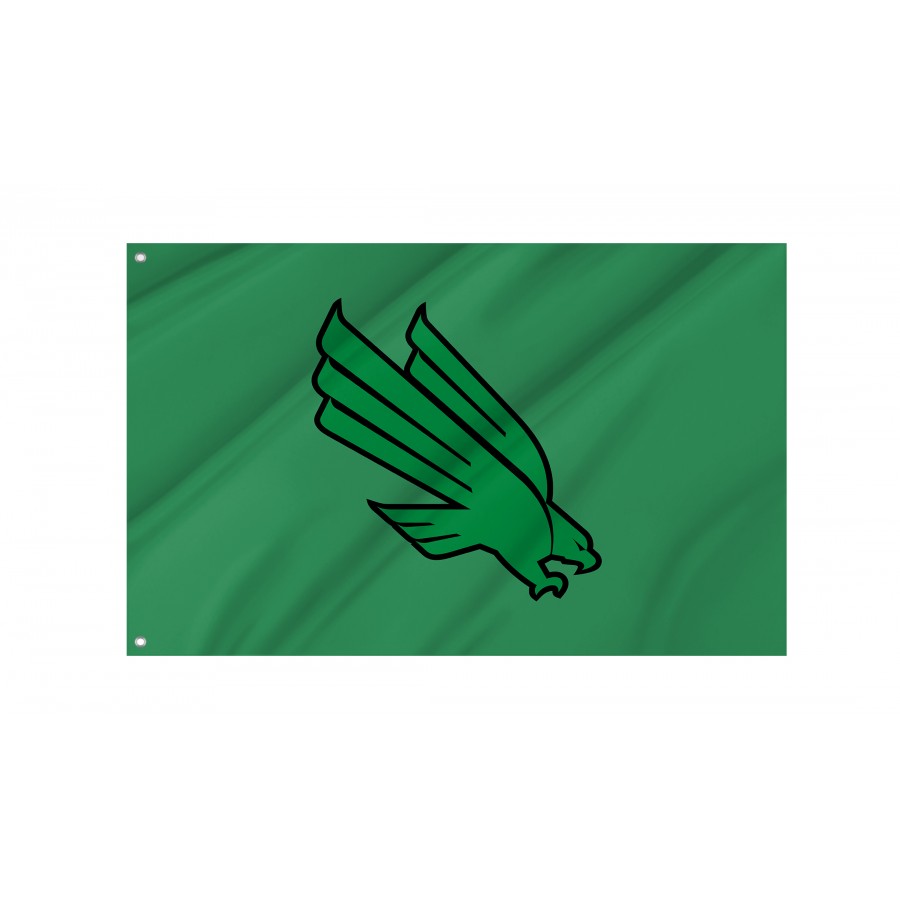 Flag of North Texas Mean Green, Unique Design Print, Flags for Indoor & Outdoor Use