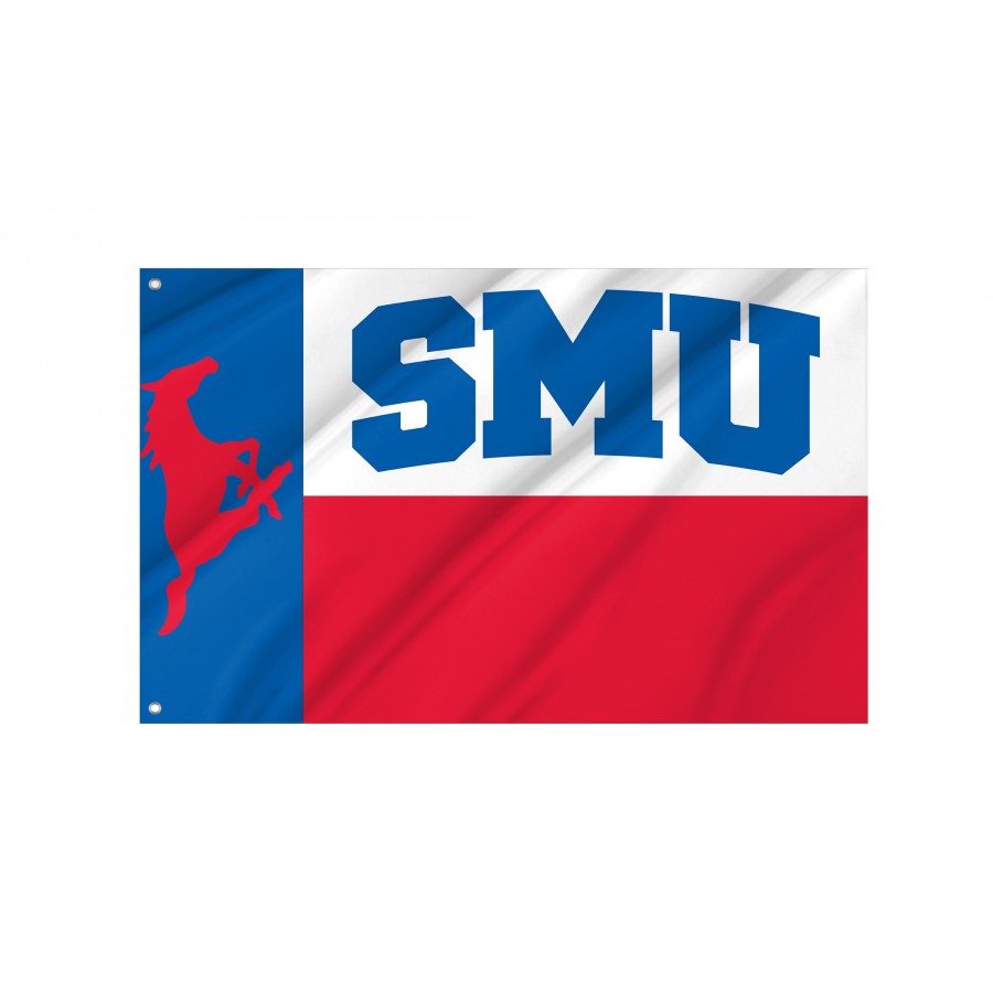 Flag of SMU Mustangs, Unique Design Print, Flags for Indoor & Outdoor Use