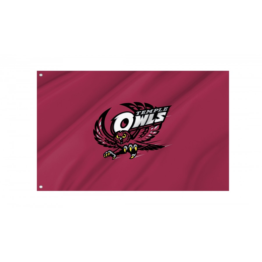 Flag of Temple Owls, Unique Design Print, Flags for Indoor & Outdoor Use