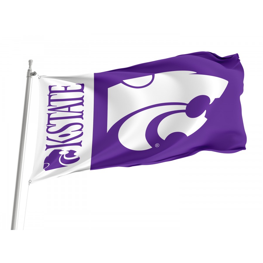 Flag of Kansas State Wildcats, Unique Design Print, Flags for Indoor & Outdoor Use