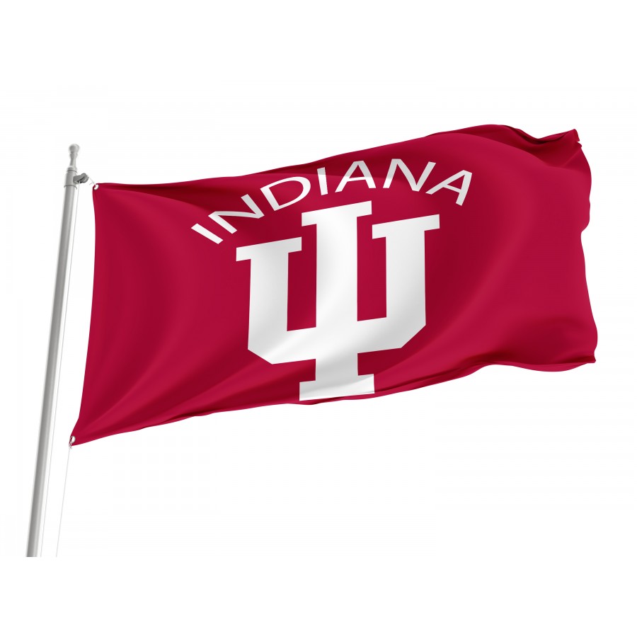 Flag of Indiana Hoosiers, Unique Design Print, Flags for Indoor & Outdoor Use
