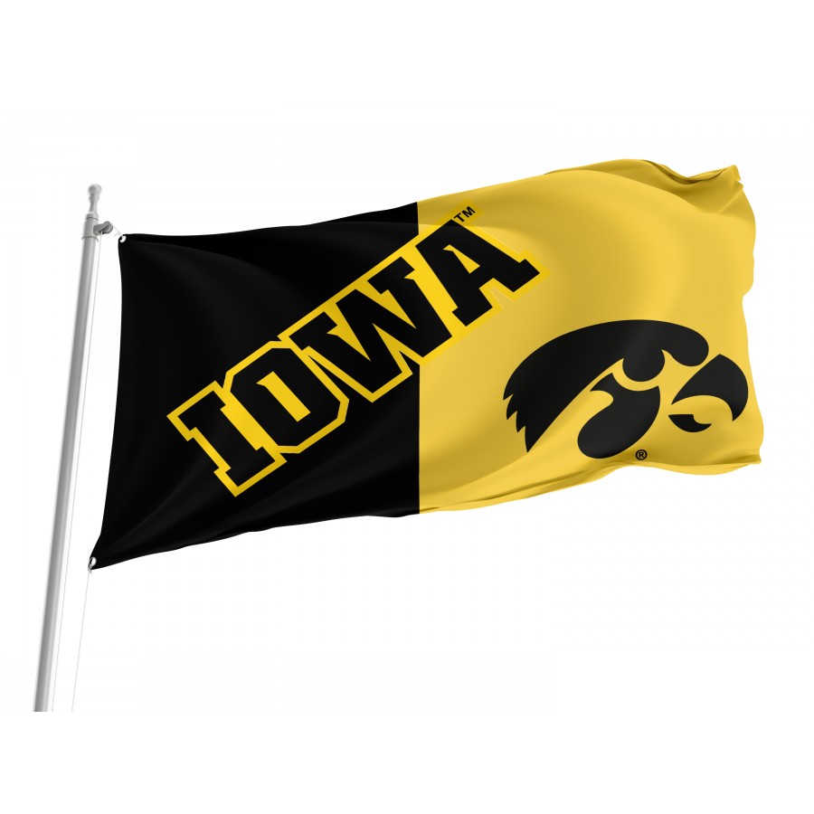 Flag of Iowa Hawkeyes, Unique Design Print, Flags for Indoor & Outdoor Use