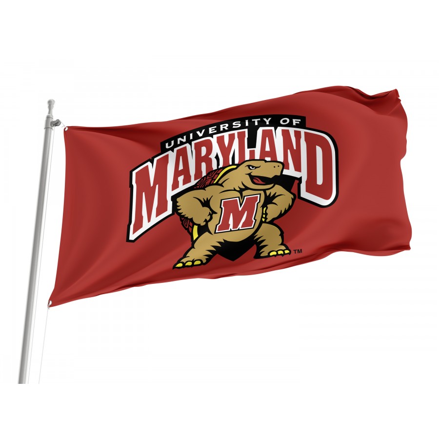 Flag of Maryland Terrapins, Unique Design Print, Flags for Indoor & Outdoor Use