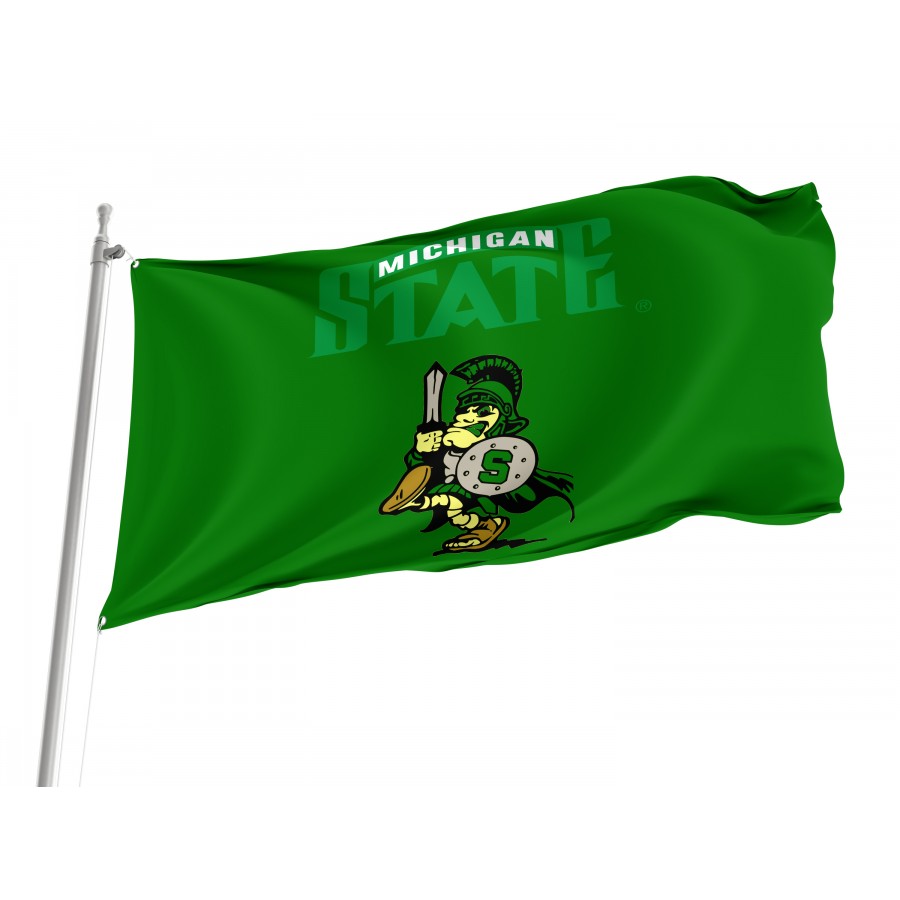 Flag of Michigan State Spartans, Unique Design Print, Flags for Indoor & Outdoor Use