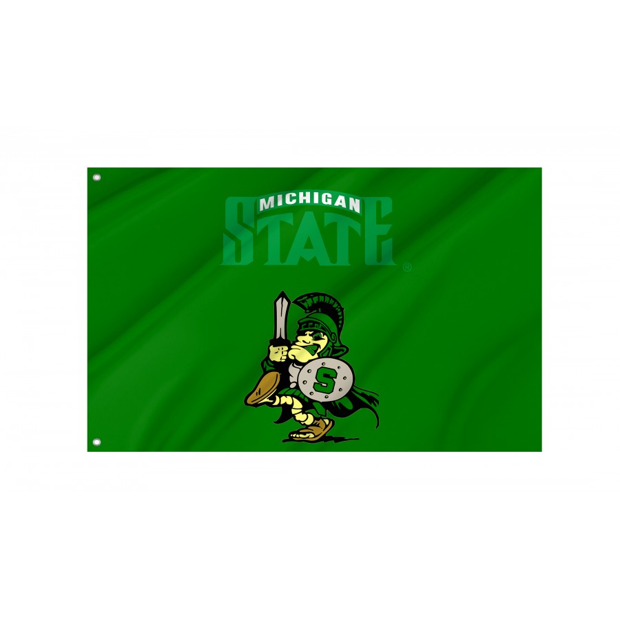 Flag of Michigan State Spartans, Unique Design Print, Flags for Indoor & Outdoor Use