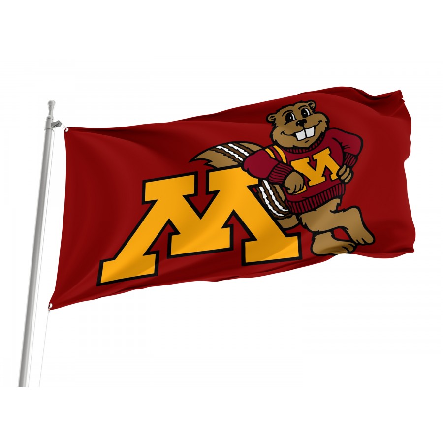 Flag of Minnesota Golden Gophers, Unique Design Print, Flags for Indoor & Outdoor Use