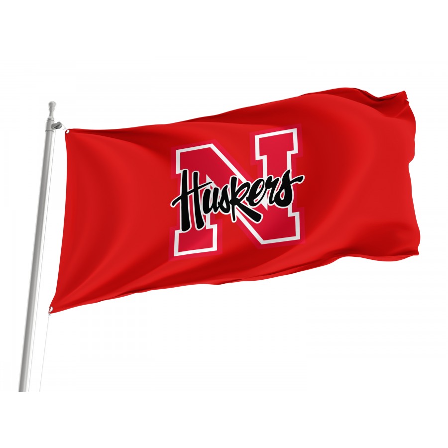 Flag of Nebraska Cornhuskers, Unique Design Print, Flags for Indoor & Outdoor Use