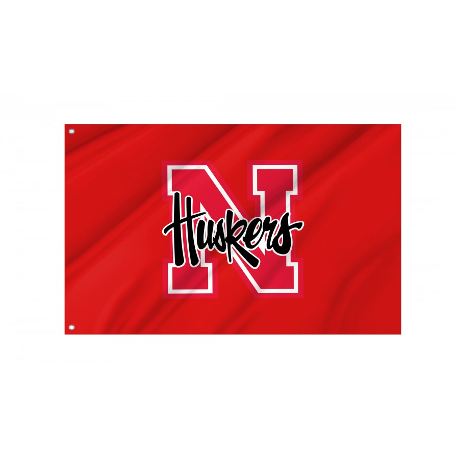 Flag of Nebraska Cornhuskers, Unique Design Print, Flags for Indoor & Outdoor Use