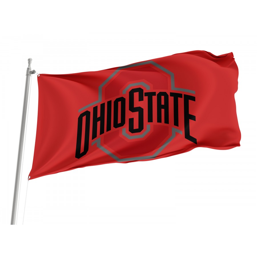 Flag of Ohio State Buckeyes, Unique Design Print, Flags for Indoor & Outdoor Use