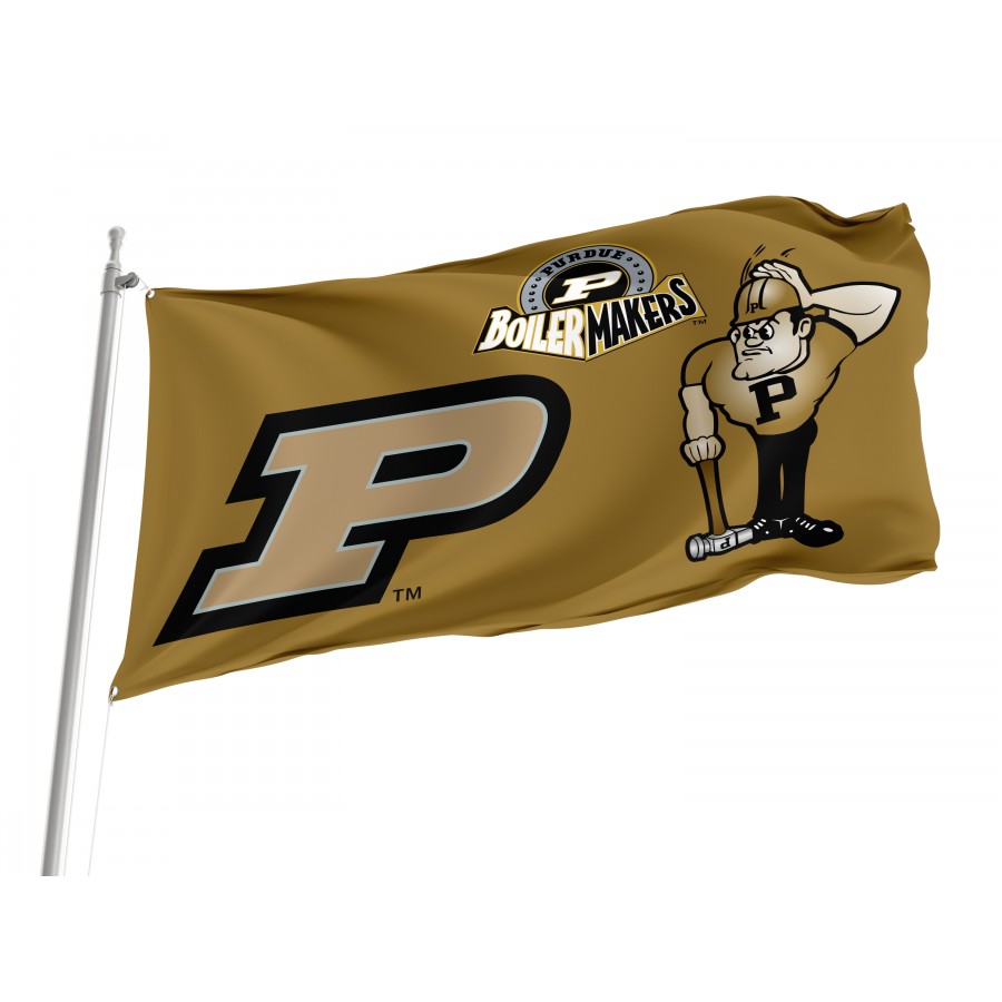 Flag of Purdue Boilermakers, Unique Design Print, Flags for Indoor & Outdoor Use