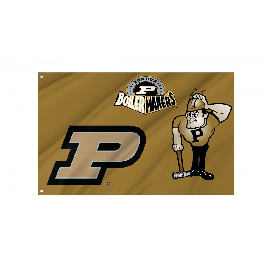 Flag of Purdue Boilermakers, Unique Design Print, Flags for Indoor & Outdoor Use