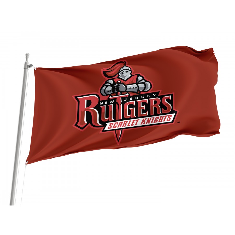 Flag of Rutgers Scarlet Knights, Unique Design Print, Flags for Indoor & Outdoor Use