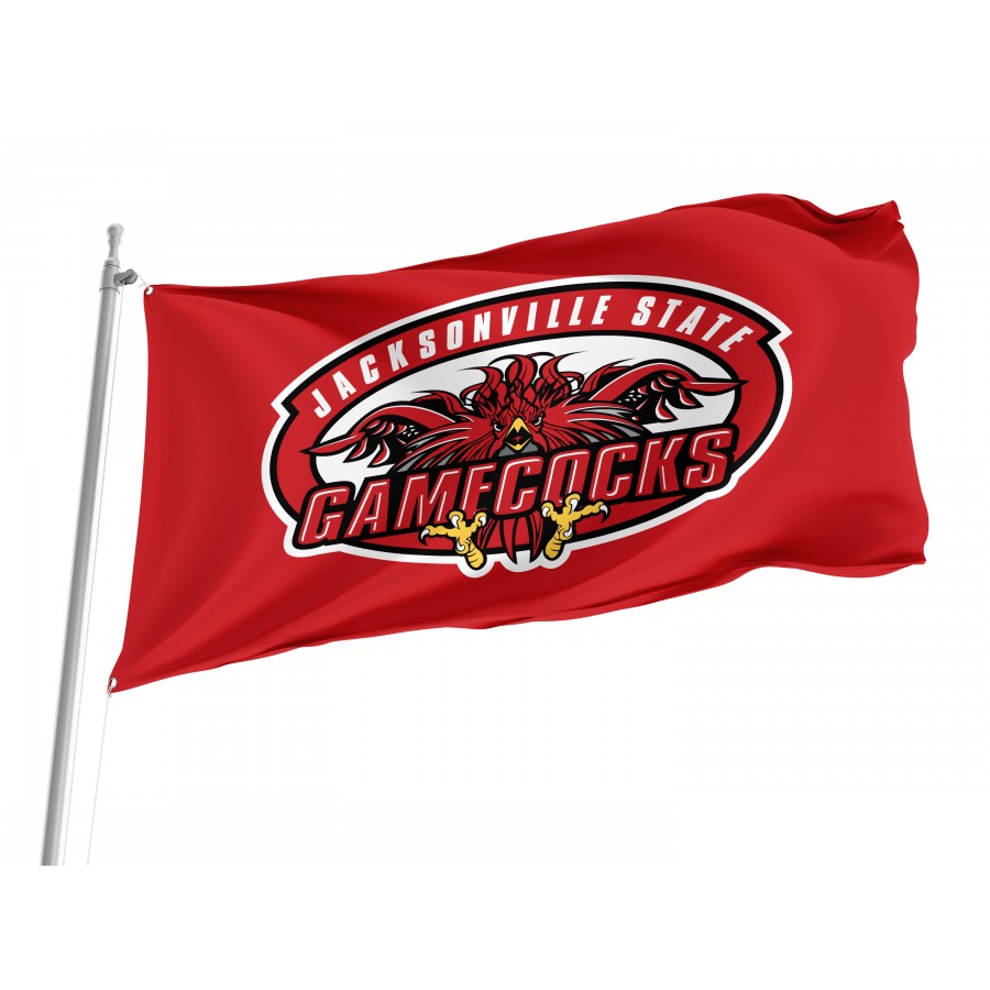 Flag of Jacksonville State Gamecocks, Unique Design Print, Flags for Indoor & Outdoor Use