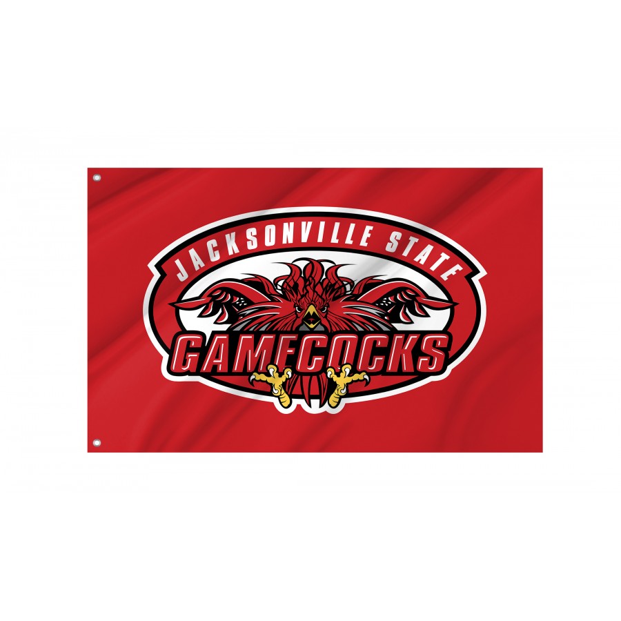 Flag of Jacksonville State Gamecocks, Unique Design Print, Flags for Indoor & Outdoor Use