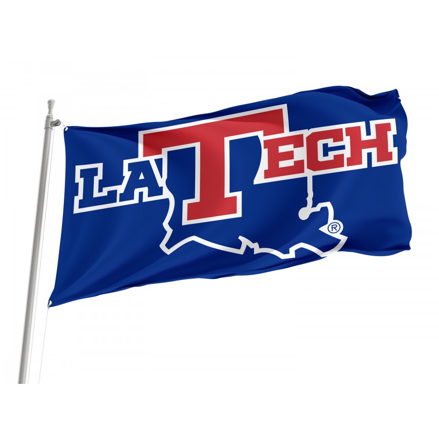 Flag of Louisiana Tech Bulldogs, Unique Design Print, Flags for Indoor & Outdoor Use