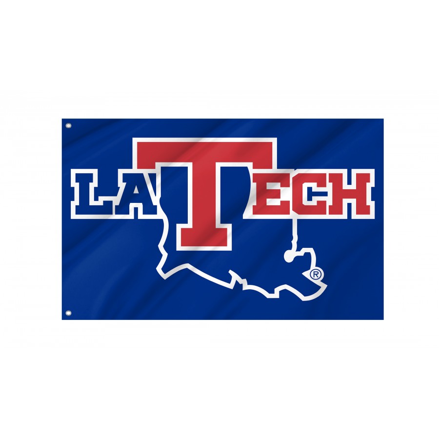 Flag of Louisiana Tech Bulldogs, Unique Design Print, Flags for Indoor & Outdoor Use