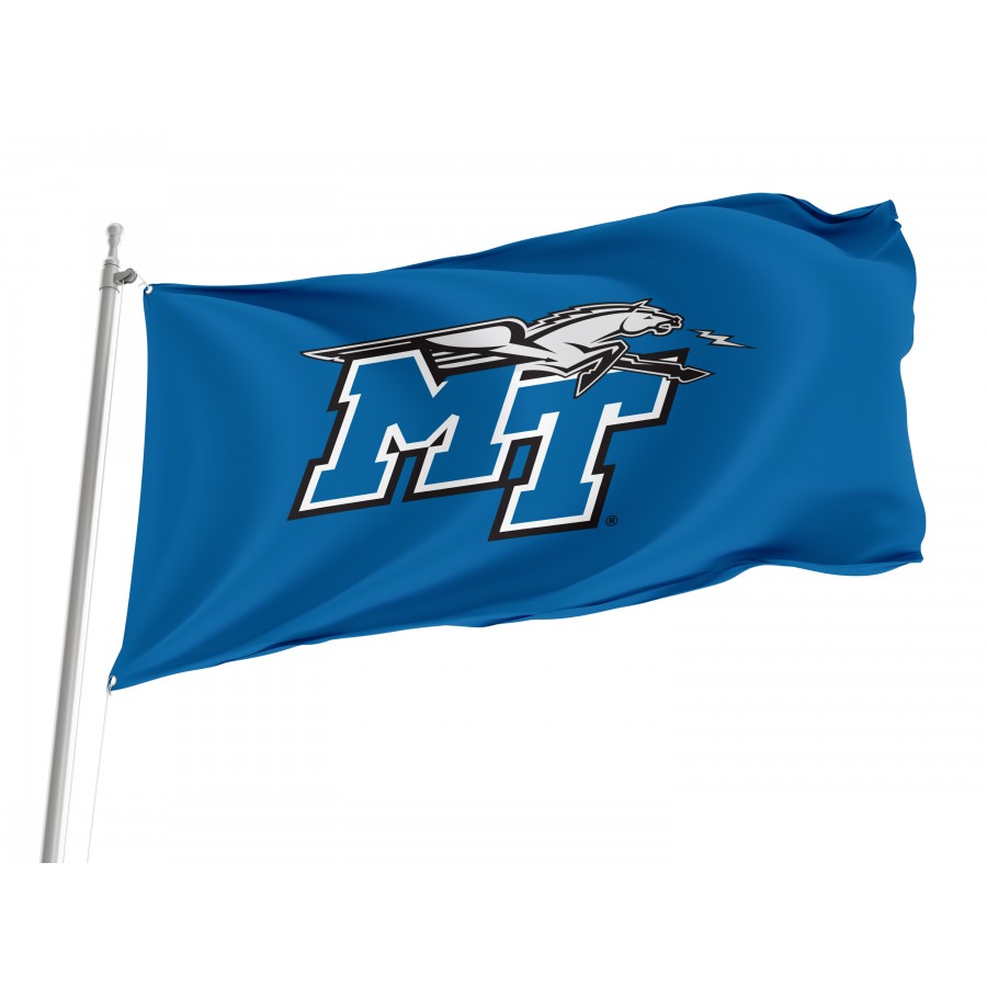 Flag of Middle Tennessee Blue Raiders, Unique Design Print, Flags for Indoor & Outdoor Use