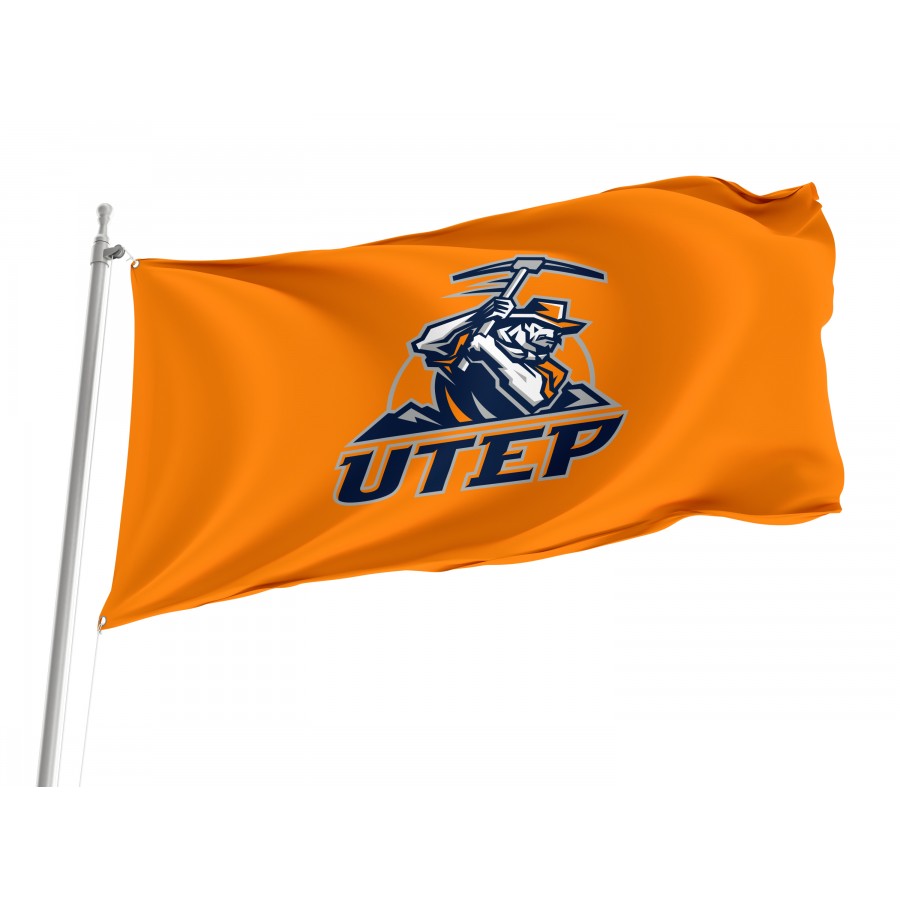Flag of UTEP Miners, Unique Design Print, Flags for Indoor & Outdoor Use