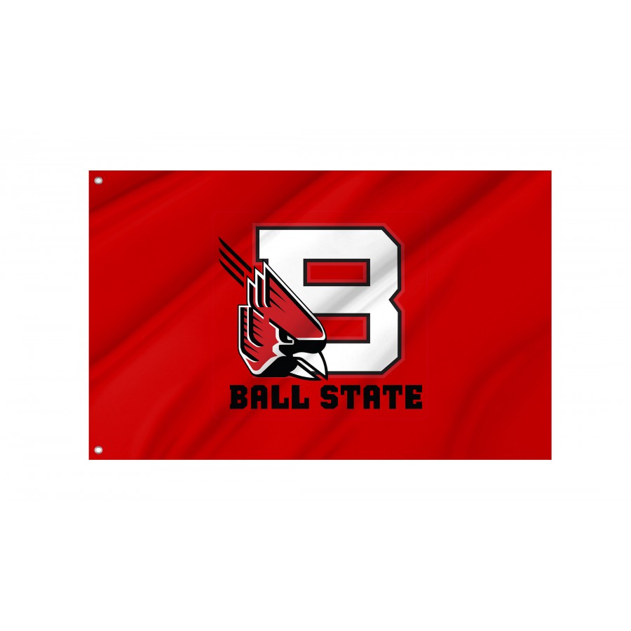 Flag of Ball State Cardinals, Unique Design Print, Flags for Indoor & Outdoor Use