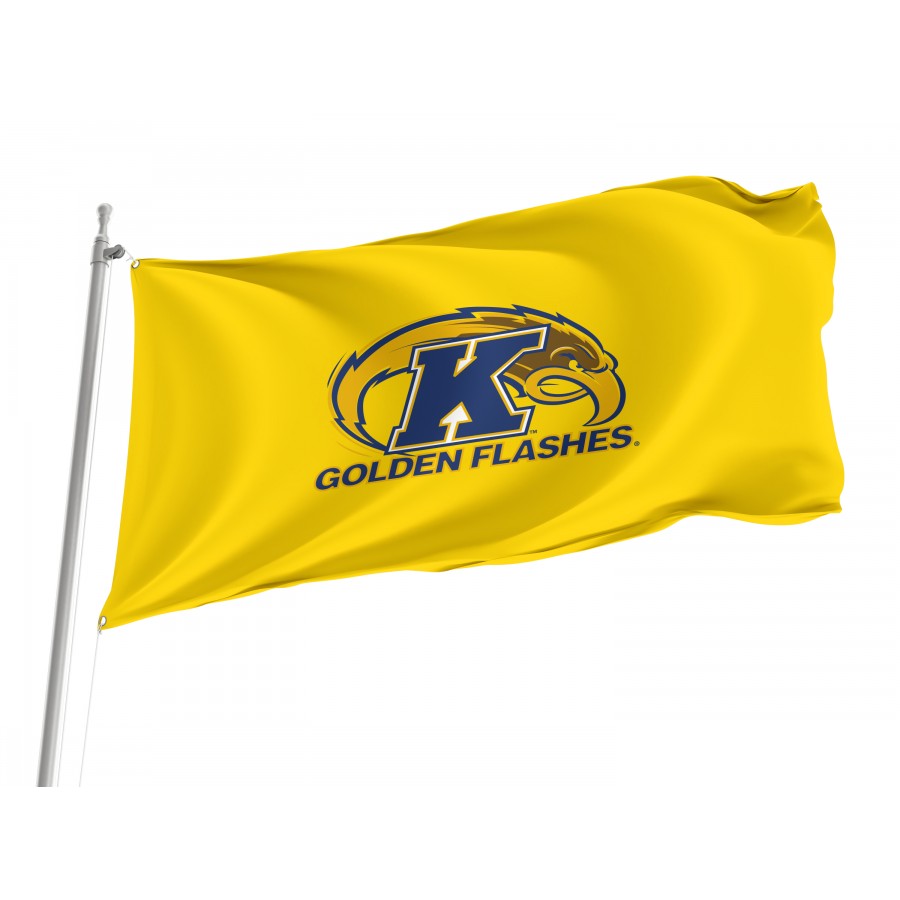 Flag of Kent State Golden Flashes, Unique Design Print, Flags for Indoor & Outdoor Use