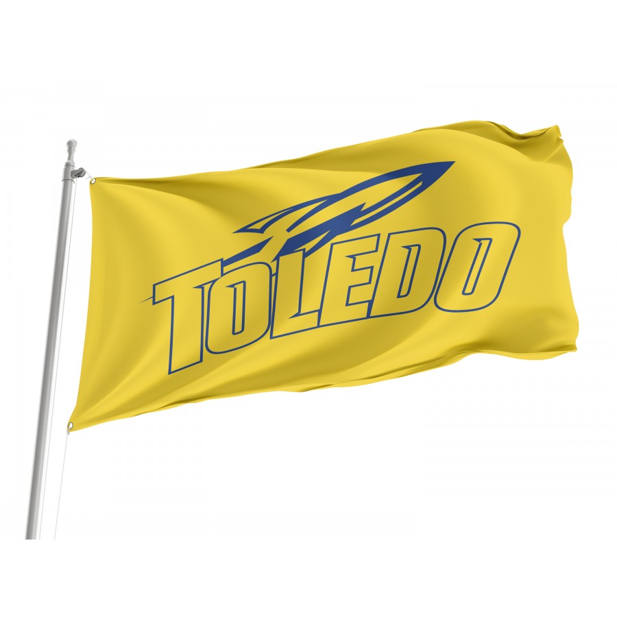 Flag of Toledo Rockets, Unique Design Print, Flags for Indoor & Outdoor Use